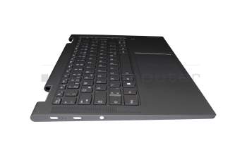 SN20W85087 original Lenovo keyboard incl. topcase DE (german) grey/grey with backlight