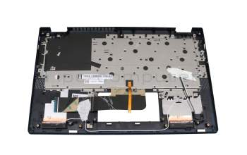 SN20W85253 original Lenovo keyboard incl. topcase DE (german) dark grey/blue with backlight blue