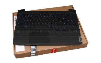SN20X22278 original Lenovo keyboard incl. topcase DE (german) black/black with backlight