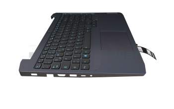 SN20X22278 original Lenovo keyboard incl. topcase DE (german) black/blue with backlight