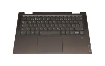 SN20X64664 original Lenovo keyboard incl. topcase DE (german) grey/dark green with backlight