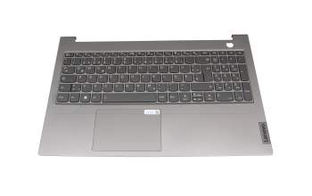 SN20Z3867 original Lenovo keyboard incl. topcase DE (german) silver/grey with backlight