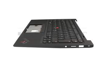 SN21D05733 original Lenovo keyboard incl. topcase DE (german) black/black with backlight and mouse-stick