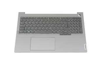 SN21K44647 original Lenovo keyboard incl. topcase DE (german) dark grey/grey with backlight