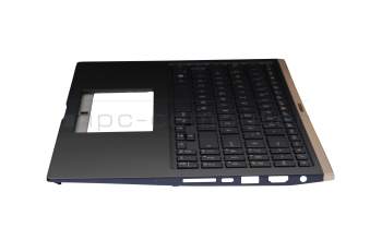 SN2580BL3 original LiteOn keyboard incl. topcase DE (german) blue/blue with backlight
