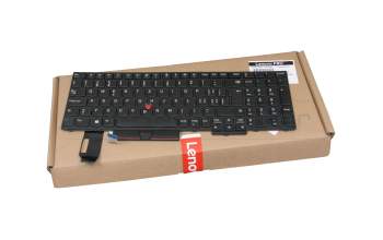 SN5372 original Lenovo keyboard CH (swiss) black/black with mouse-stick