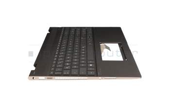 SN6172BL original HP keyboard incl. topcase DE (german) anthracite/grey with backlight