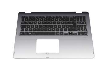 SN6572BLSG-89510-2DA original Asus keyboard incl. topcase DE (german) black/grey with backlight