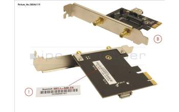 Fujitsu PCI-E M.2 BOARD (W. FH BRACKET) for Fujitsu Esprimo P556