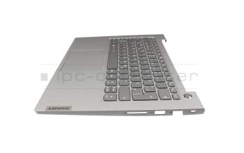 ST60X54340E1SC08P8A34 original Lenovo keyboard incl. topcase DE (german) grey/grey with backlight