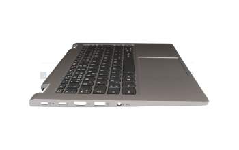 ST61D66408 original Lenovo keyboard incl. topcase DE (german) black/grey with backlight