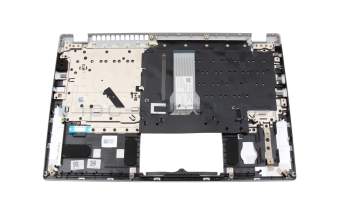 SV03P_A84SWL1 original Acer keyboard incl. topcase US (english) silver/silver with backlight