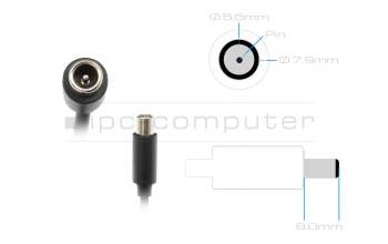Segway Ninebot KickScooter F20D original AC-adapter 70.0 Watt rounded