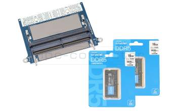 Substitute for Dell CAMM ADAPTER memory 32GB DDR5-RAM CAMM (Dell) CAMM Adapter Kit Crucial 5600Mhz 32GB