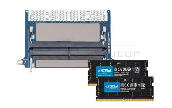Substitute for Dell RN12H memory 64GB DDR5-RAM CAMM (Dell) CAMM Adapter Kit Crucial 5600Mhz 64GB