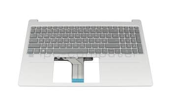 T048H1 Keyboard incl. topcase DE (german) grey/silver