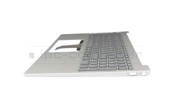 T048H1 Keyboard incl. topcase DE (german) grey/silver