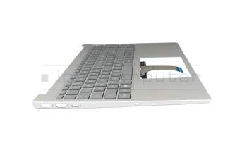 T048H1 Keyboard incl. topcase DE (german) grey/silver