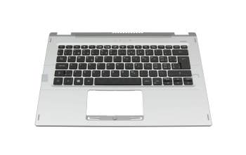 T2454N Keyboard incl. topcase CH (swiss) black/silver with backlight