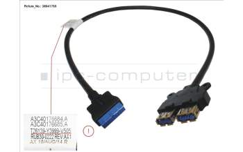 Fujitsu CBL_USB30_650 for Fujitsu Primergy RX2540 M1