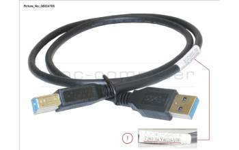 Fujitsu CBL USB 3.0 A-B 0,8M for Fujitsu Primergy RX300 S8