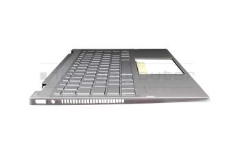 TCA46101CEN170ACHP original HP keyboard incl. topcase DE (german) silver/silver with backlight