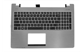 TUIK56 Keyboard incl. topcase US (english) black/silver