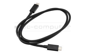 Thunderbolt data / charging cable black 0,80m suitable for Samsung Galaxy Book2 Pro 360 15 (NP950QED)