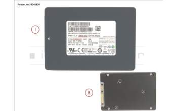 Fujitsu SSD S3 256GB 2.5 SATA (7MM) (OPAL) for Fujitsu Esprimo D556/E94