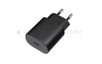 USB-C AC-adapter 25.0 Watt EU wallplug original incl. charging cable for Samsung Galaxy Book Go (NP345XLA)