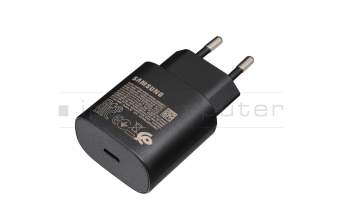 USB-C AC-adapter 25 Watt EU wallplug original incl. charging cable for Samsung Galaxy A3 2017 (SM-A320F)