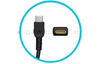 USB-C AC-adapter 45.0 Watt original for Lenovo ThinkPad L14 Gen4 (21H5/21H6)
