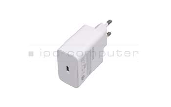 USB-C AC-adapter 65.0 Watt EU wallplug white original for Samsung Galaxy Book 13 (NP930XDB)