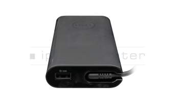 USB-C AC-adapter 90 Watt rounded (+USB-A Port 10W) original for Dell Inspiron 14 (7400)