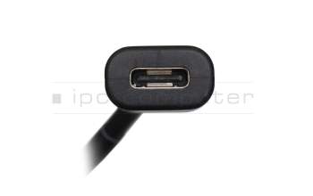 USB-C data / charging cable black original 0,18m suitable for Lenovo ThinkPad X1 Nano Gen 2 (21E8/21E9)