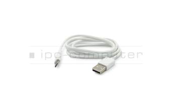 USB-C data / charging cable white original 0,85m suitable for Asus ZenFone 5 (ZE620KL)