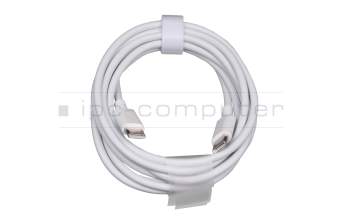 USB-C data / charging cable white original 1,80m (USB 2.0 Type C to C; 20V 3.3A) suitable for Huawei MateBook X