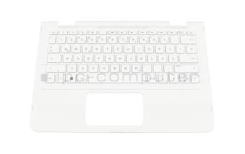 V150402BS3 GR original Sunrex keyboard incl. topcase DE (german) white/white