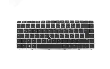 V151526DK1 original HP keyboard DE (german) black/silver matt with mouse-stick