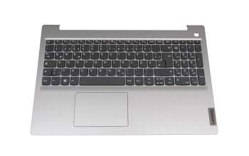 V161420CK1 original Lenovo keyboard incl. topcase DE (german) grey/silver Fingerprint