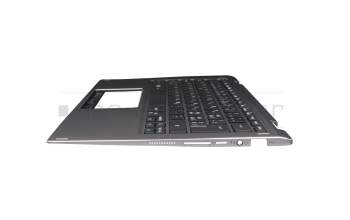 V164166B1 SW original Acer keyboard incl. topcase CH (swiss) black/grey