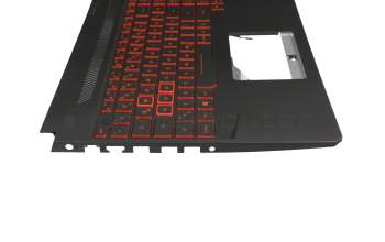 V170762EE1 GR original Sunrex keyboard incl. topcase DE (german) black/black with backlight