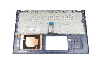 V182562BE1 original Sunrex keyboard incl. topcase DE (german) black/blue