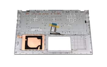 V182562DE1 original Asus keyboard incl. topcase DE (german) silver/silver