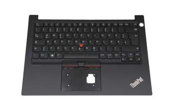 V185920AK1 GR original Lenovo keyboard incl. topcase DE (german) black/black with mouse-stick without backlight