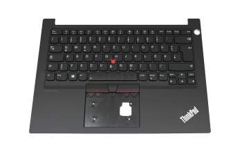 V185920BK1 original Lenovo keyboard incl. topcase DE (german) black/black with backlight and mouse-stick