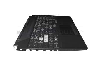 V191346HE1 original Sunrex keyboard DE (german) black/transparent with backlight