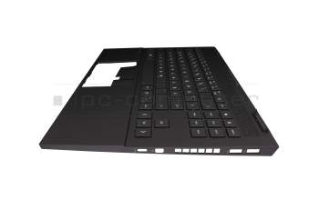 V193446CS1 GR Sunrex keyboard incl. topcase DE (german) black/black with backlight (Mica Silver Aluminium)