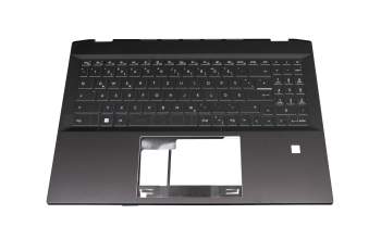 V203122NK2 original Sunrex keyboard incl. topcase DE (german) black/black with backlight