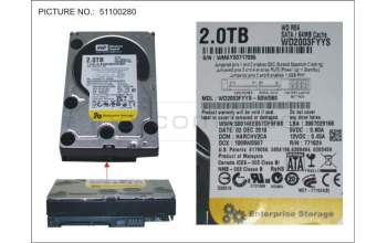 Fujitsu HDD 2TB BC-SATA 7.2K 3.5\' for Fujitsu Primergy TX1320 M3
